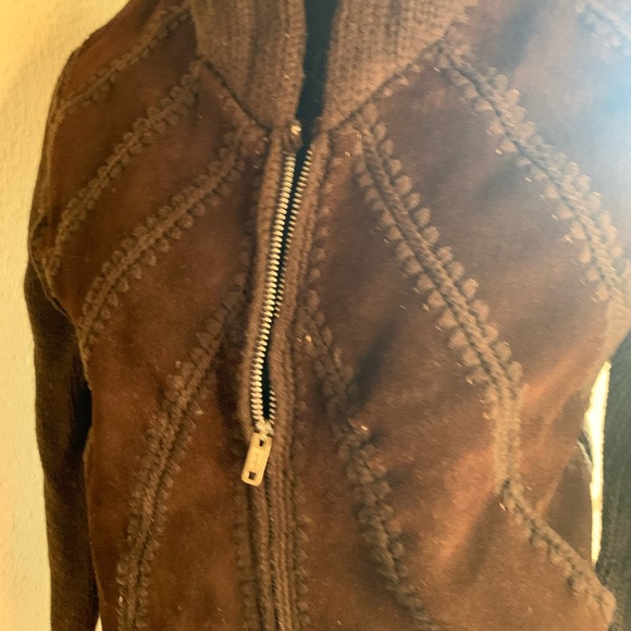 70s Hoodie Swede Sweater Size Medium Awesome Look in near perfect shape Brown - Picture 10 of 11
